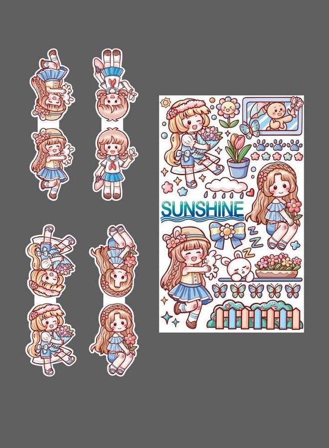 DHAVAL Sticker Collection - Multicolor, Waterproof, Reusable Stickers for All Youth - Perfect for Journals, Diaries, Scrapbooks, and Creative Projects (Anime - Pack of 2) (Magnet - Pack of 4) - Image 3